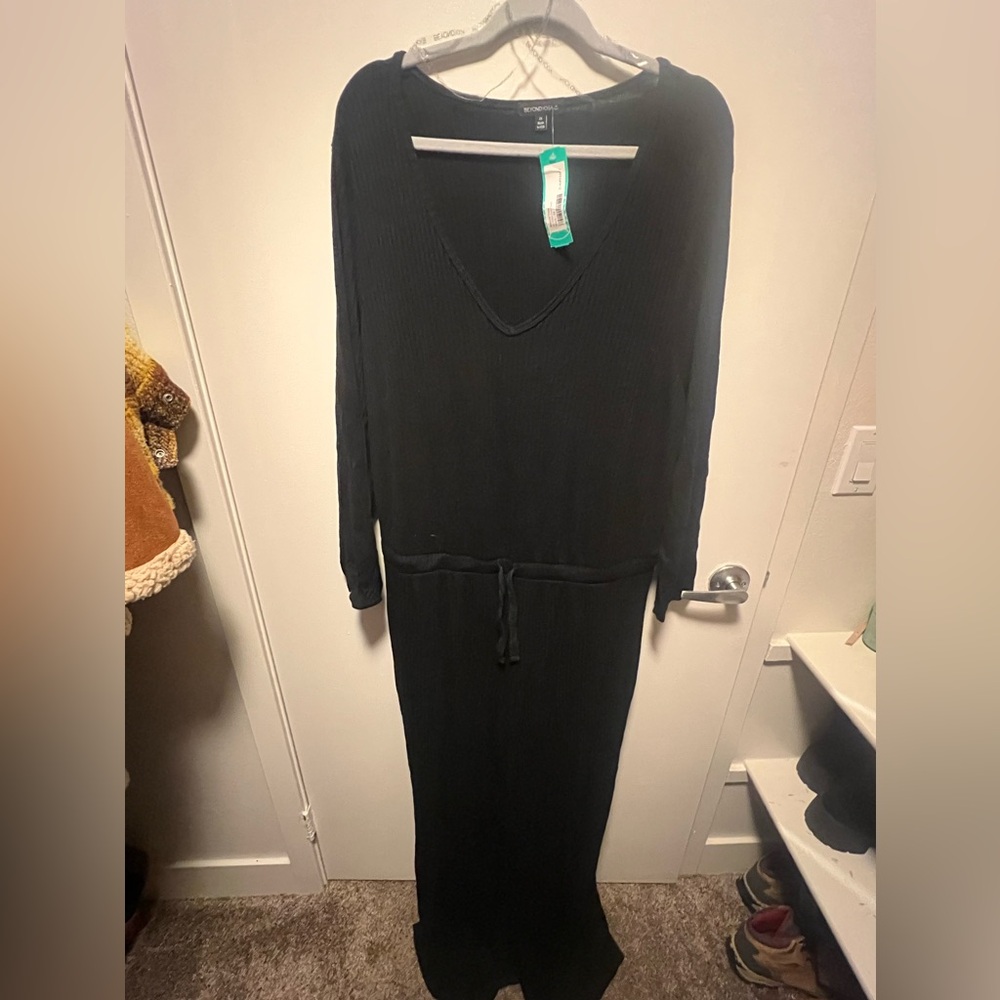 Beyond Yoga So Chic Jumpsuit Black 2X NWT